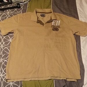 Men's Ecko polo collard t-shirt